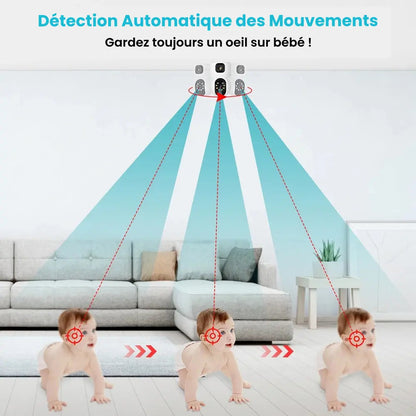 Marcherelle™ – Babyphone Connecté 360° Caméra 2K HD avec Vision Nocturne