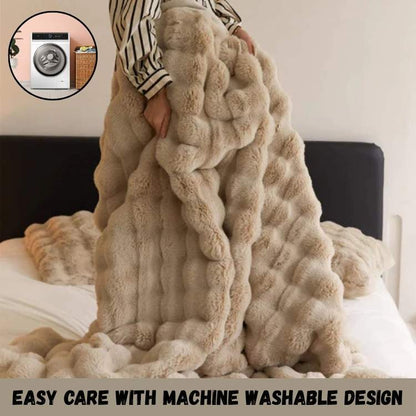 Marcherelle™ – Couverture Lestée en Fausse Fourrure Ultra Douce & Relaxante