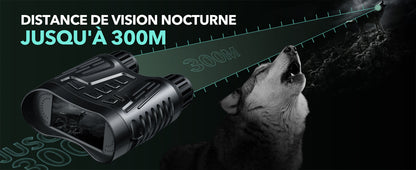 Marcherelle™ – Jumelles Vision Nocturne Infrarouge 300M avec Zoom 8X