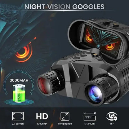 Marcherelle™ – Jumelles de Vision Nocturne 3D Haute Précision