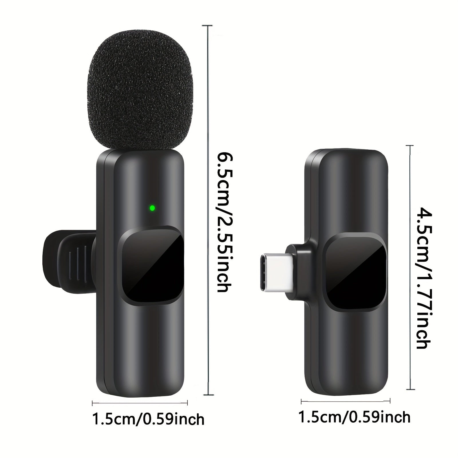 Marcherelle™ – Microphone Cravate Sans Fil Pour Enregistrement Clair Sur iPhone