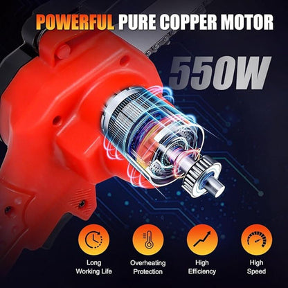 Marcherelle™ – Mini Tronçonneuse Sans Fil Électrique Rechargeable et Légère