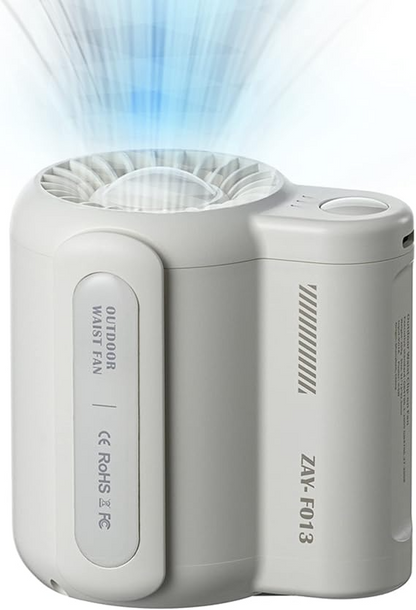 Marcherelle™ | Mini ventilateur portable – Double pince, pliable et léger