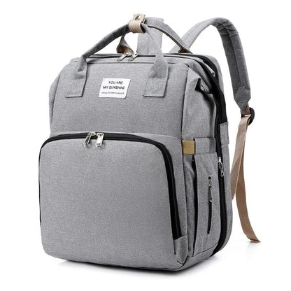 Marcherelle™ – Sac à Langer Sac à Dos 3-en-1 avec Lit Bébé & Grande Capacité