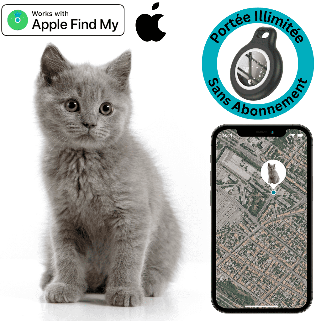 Marcherelle™ – Traceur GPS Chat Sans Abonnement Suivi Précis Anti-Fugue