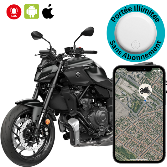 Marcherelle™ – Traceur GPS Moto Sans Abonnement Suivi Temps Réel Autonome