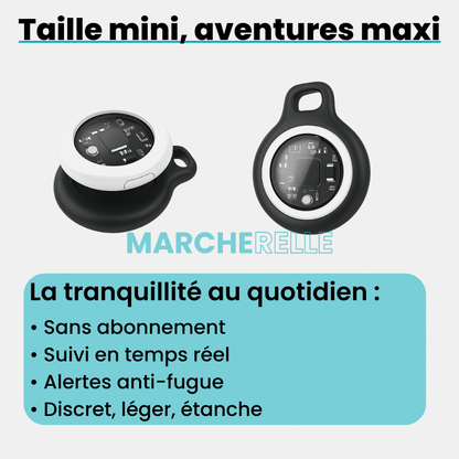 Marcherelle™ – Traceur GPS Personne Sans Abonnement, Suivi en Temps Réel