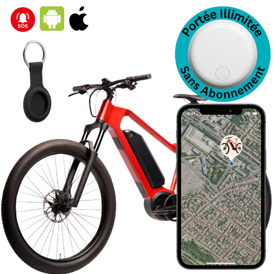 Marcherelle™ – Traceur GPS Vélo Sans Abonnement, Localisation en Temps Réel