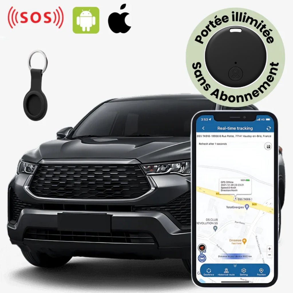 Marcherelle™ – Traceur GPS Voiture Sans Abonnement Suivi Précis en Temps Réel