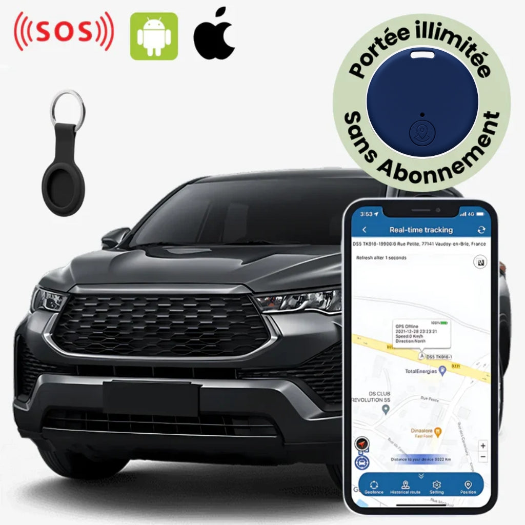 Marcherelle™ – Traceur GPS Voiture Sans Abonnement Suivi Précis en Temps Réel