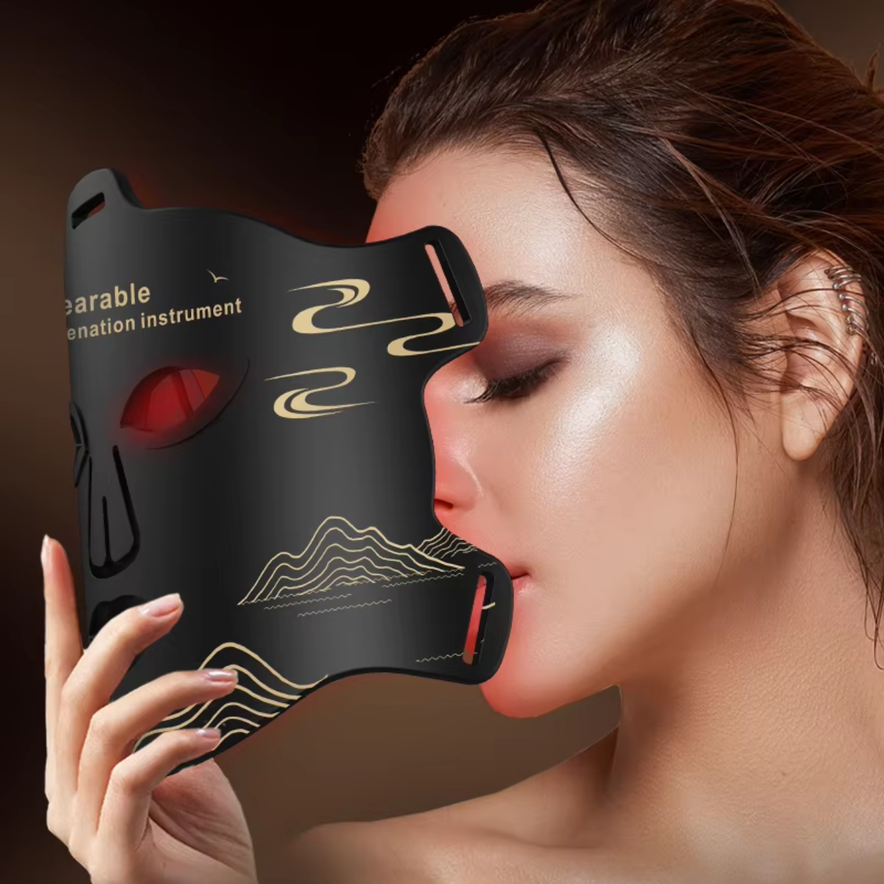 Masque de Visage LED Massage Relaxant