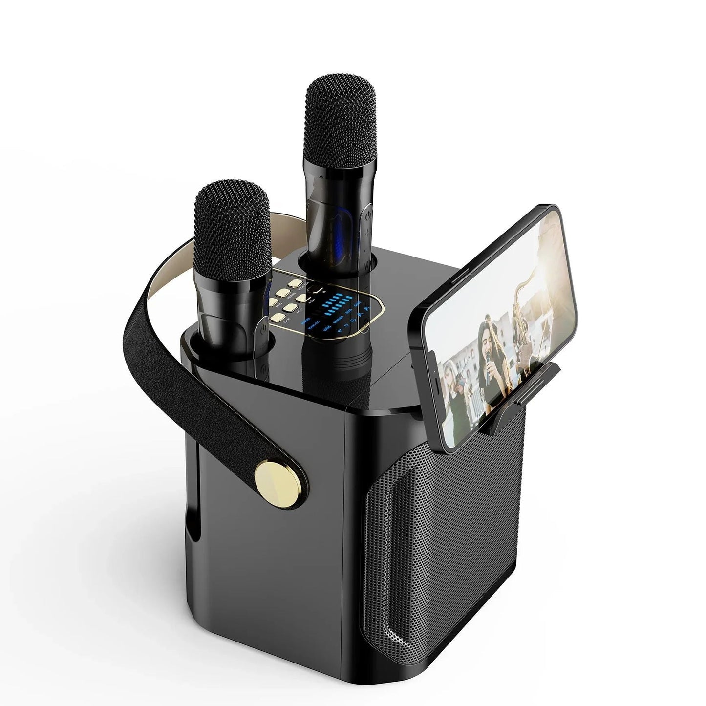 Enceinte Karaoke Portable avec Micros Doubles