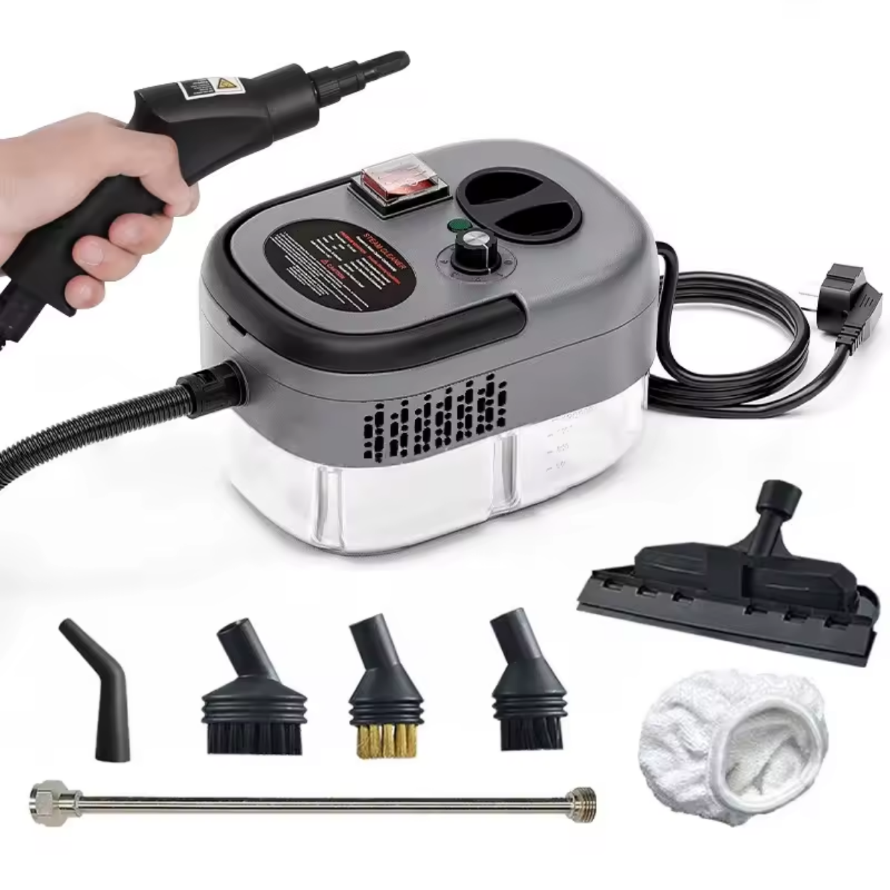 Nettoyeur Vapeur Puissant 2500W avec Haute Pression