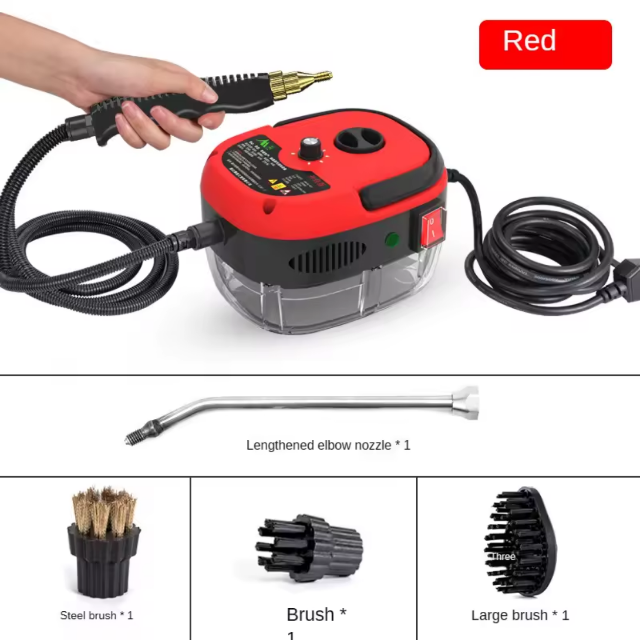 Nettoyeur Vapeur Puissant 2500W avec Haute Pression