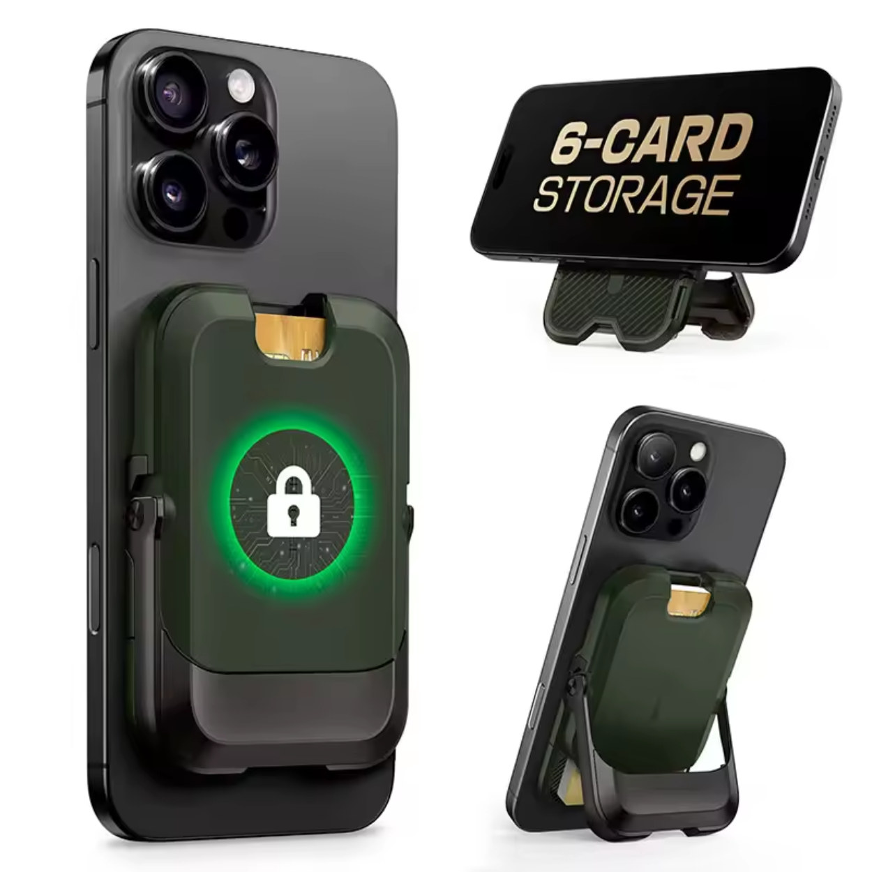 Portefeuille iPhone Magnétique avec 6 Emplacements Cartes