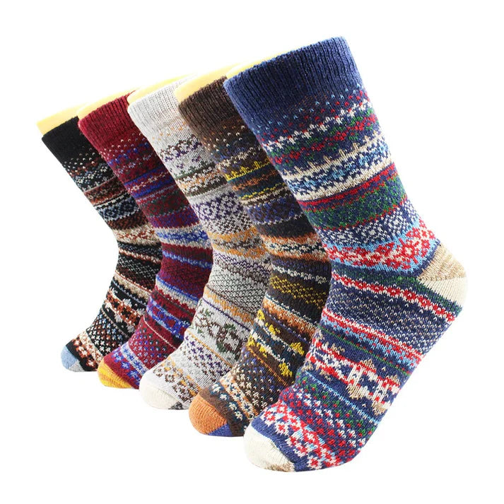 Chaussettes en Laine et Cachemire Chaude et Douce 5 Paires