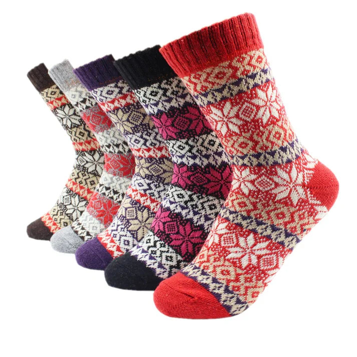 Chaussettes en Laine et Cachemire Chaude et Douce 5 Paires