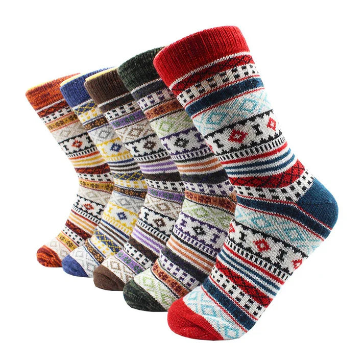 Chaussettes en Laine et Cachemire Chaude et Douce 5 Paires