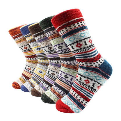 Chaussettes en Laine et Cachemire Chaude et Douce 5 Paires