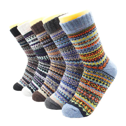 Chaussettes en Laine et Cachemire Chaude et Douce 5 Paires