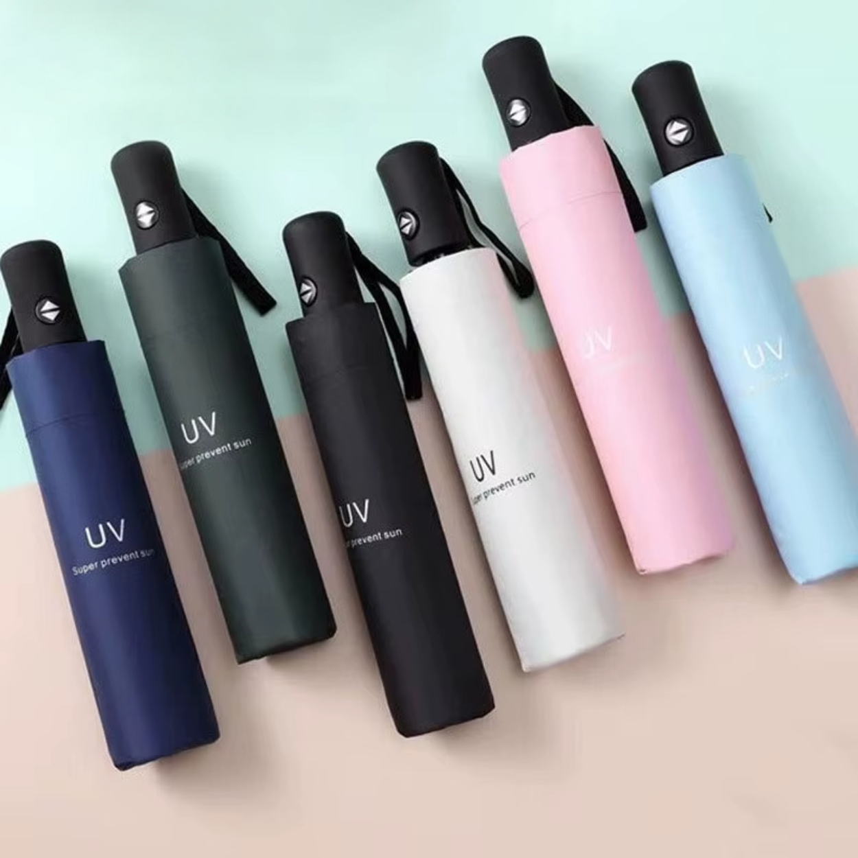 Parapluie Plidable Compact avec Protection Anti-UV