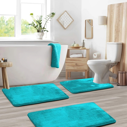 Tapis de Bain Mousse Mémoire Doux et Antidérapant