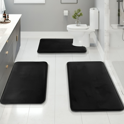 Tapis de Bain Mousse Mémoire Doux et Antidérapant
