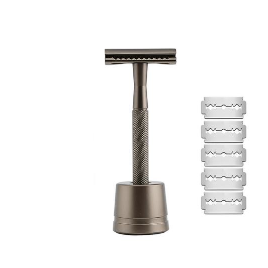 PrecisionBlade | 5-Blade Razor Set in Modern Neutral Tones - Foivo