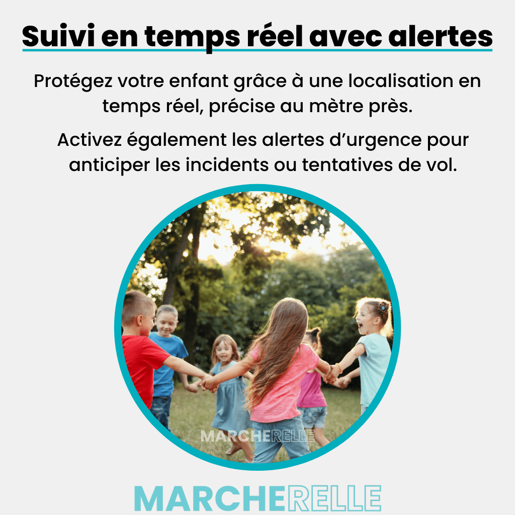Geokid™ – Traceur GPS Enfant Sans Abonnement, Suivi Précis En Temps Réel