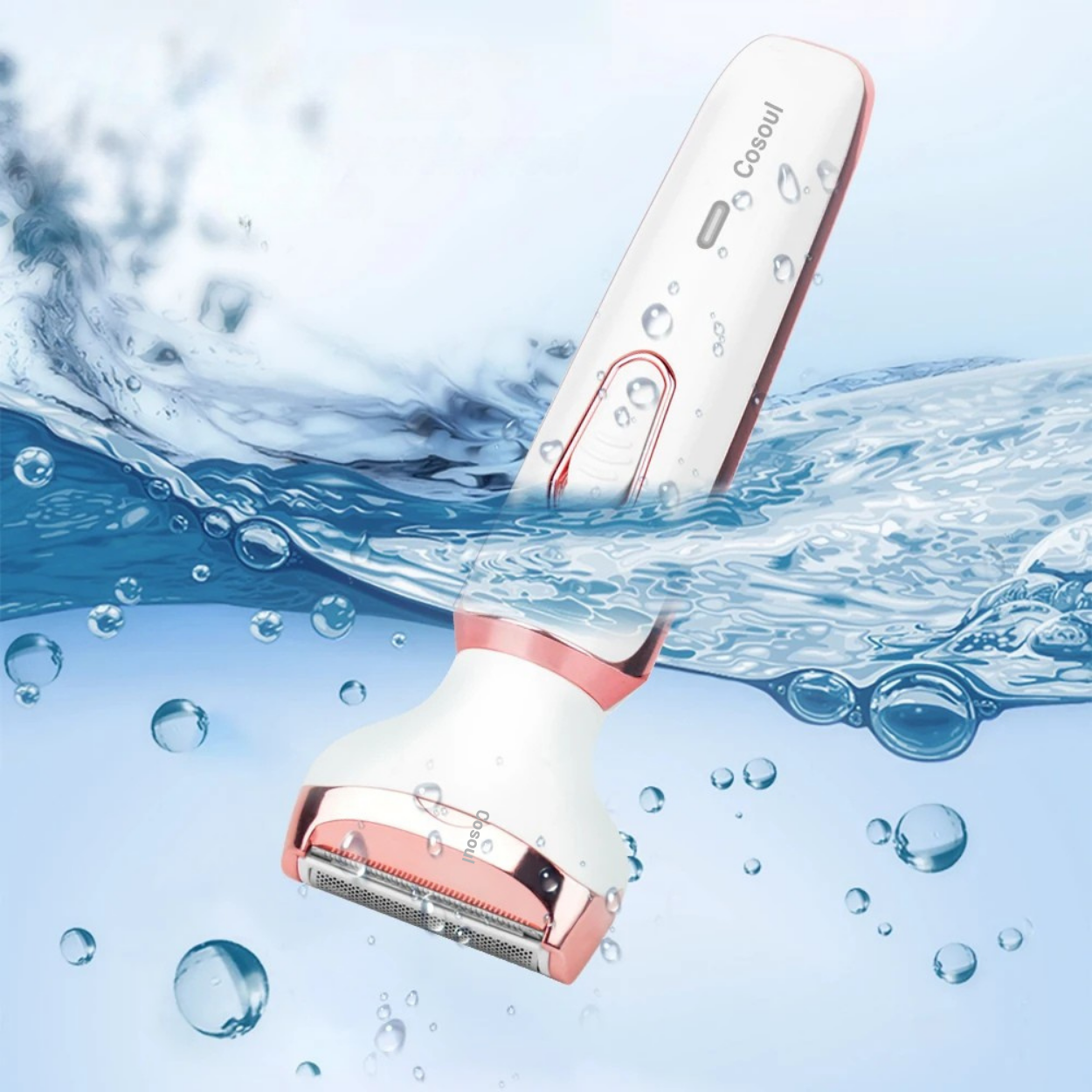 Rasoir Électrique 4 en 1 avec Peigner et Tondeuse