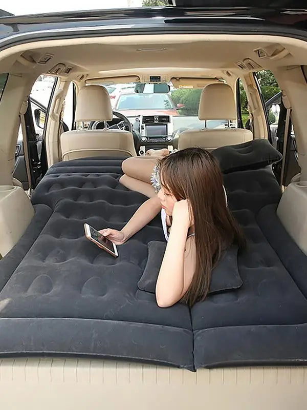 Matelas Gonflable de Voiture Gris et Confortable