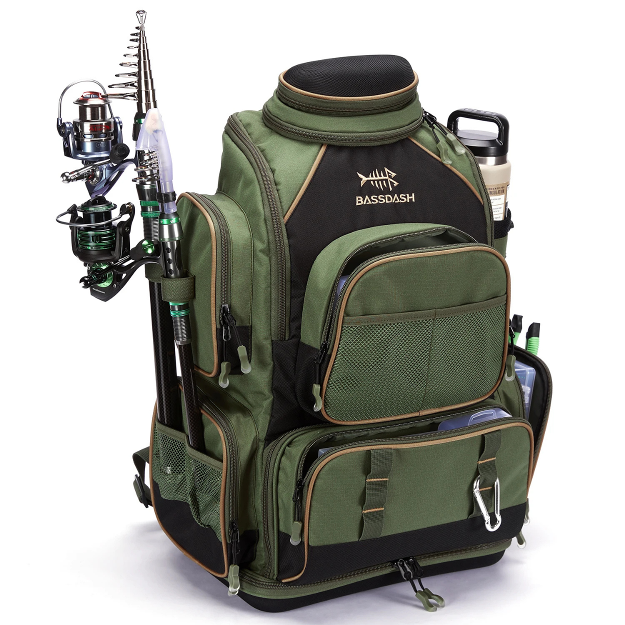 Sac à Dos Pêche Imperméable et Régulable pour Pêcheurs Expérimentés