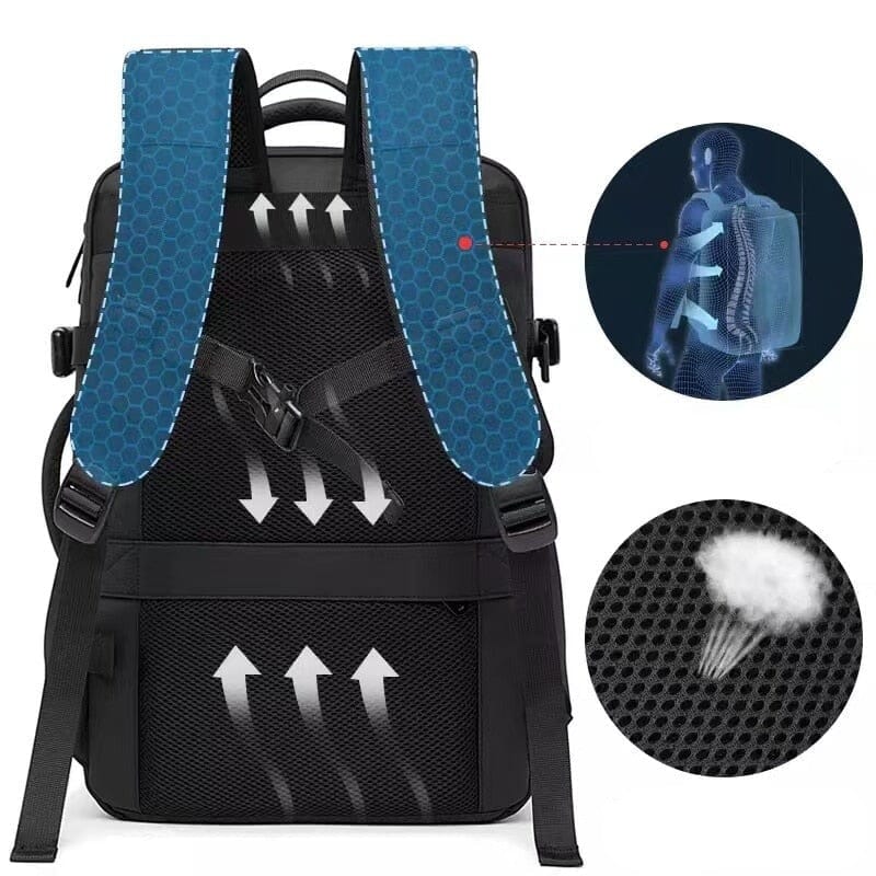 Marcherelle™ – Sac à Dos Voyage Cabine 17” Extensible & Imperméable