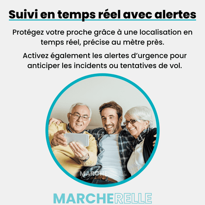 Senio™ – Traceur GPS Senior Sans Abonnement Suivi Instantané et Fiable