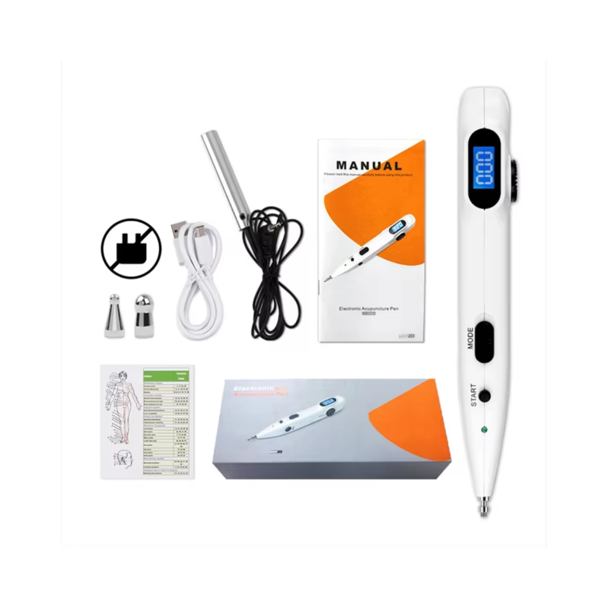 Stylo Électronique d'Acupression Médicale