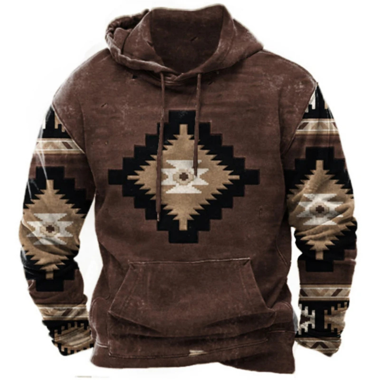 Sweat à Capuche Streetwear Imprimé Coloré et Confortable