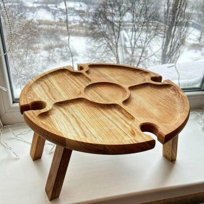 Table d'Apéritif en Bois Plantee Design Élégant