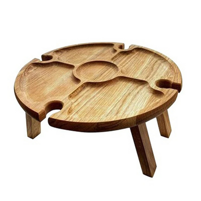 Table d'Apéritif en Bois Plantee Design Élégant