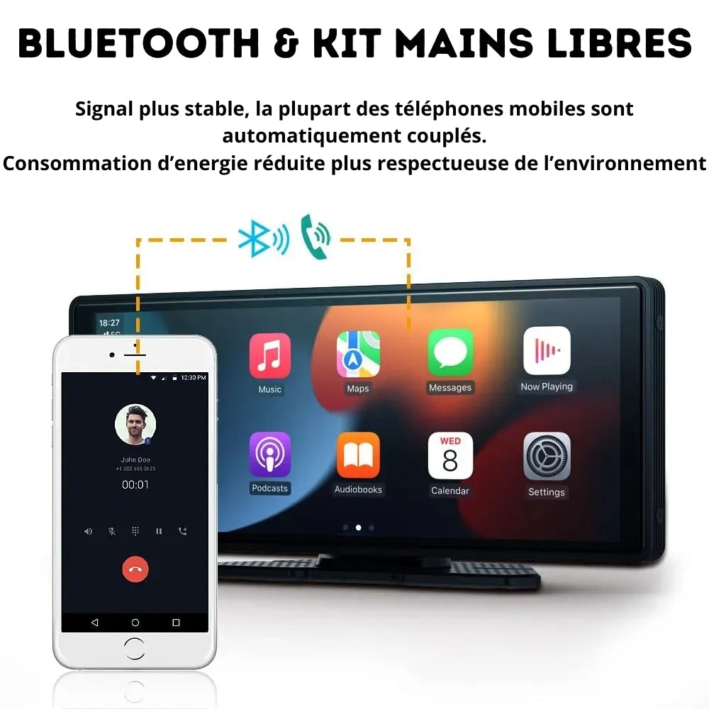 Support GPS Carplay pour Voiture Compatible avec Tous les Modèles