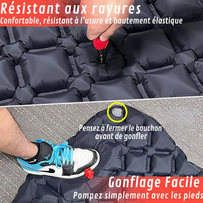 Matelas de Camping Gonflable Léger et Confortable