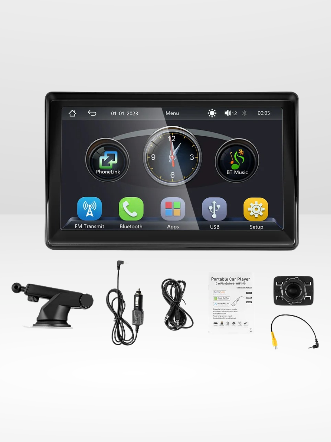 Écran GPS Carplay pour Voiture avec Navigation