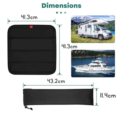 Store de fenêtre pour caravane Roulé et Élégant