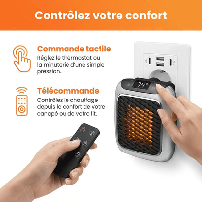 Marcherelle™ – Radiateur Électrique Portable 800W Basse Consommation