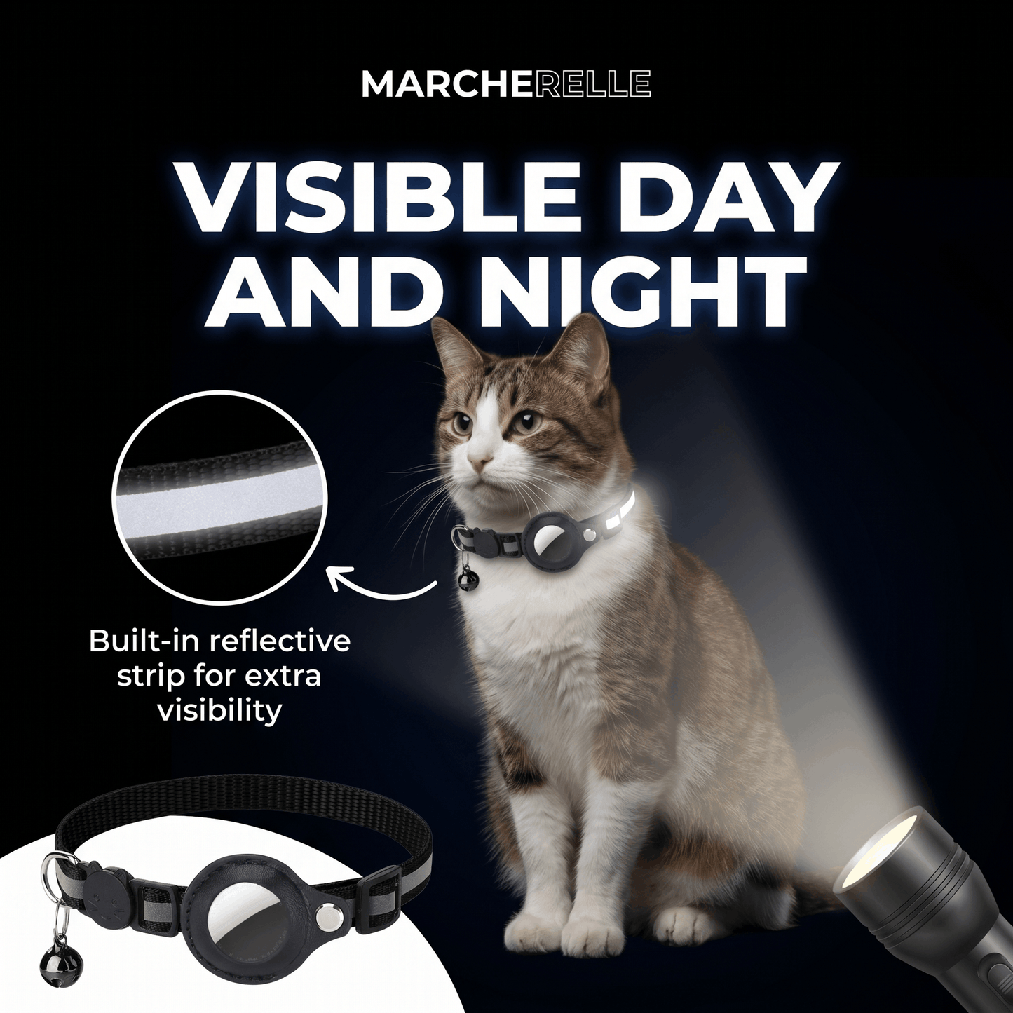 Macherelle™ – GPS Cat Collar No Subscription Required | Compatible with iOS & Android