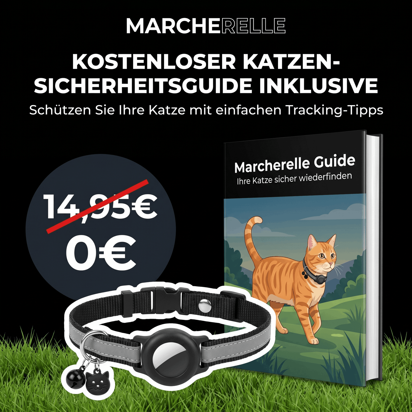 Macherelle™ – GPS Halsband Katze Kein Abonnement | Kompatibel mit iOS & Android