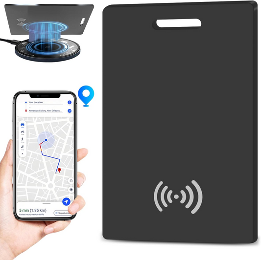 Marcherelle™ – Carte de Suivi de Portefeuille Rechargeable, Compatible Apple Find My