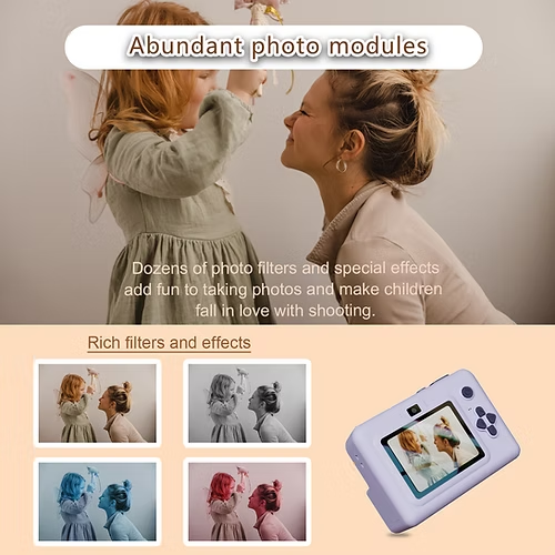 Marcherelle™ – Appareil Photo Enfant À Impression Instantanée Créative