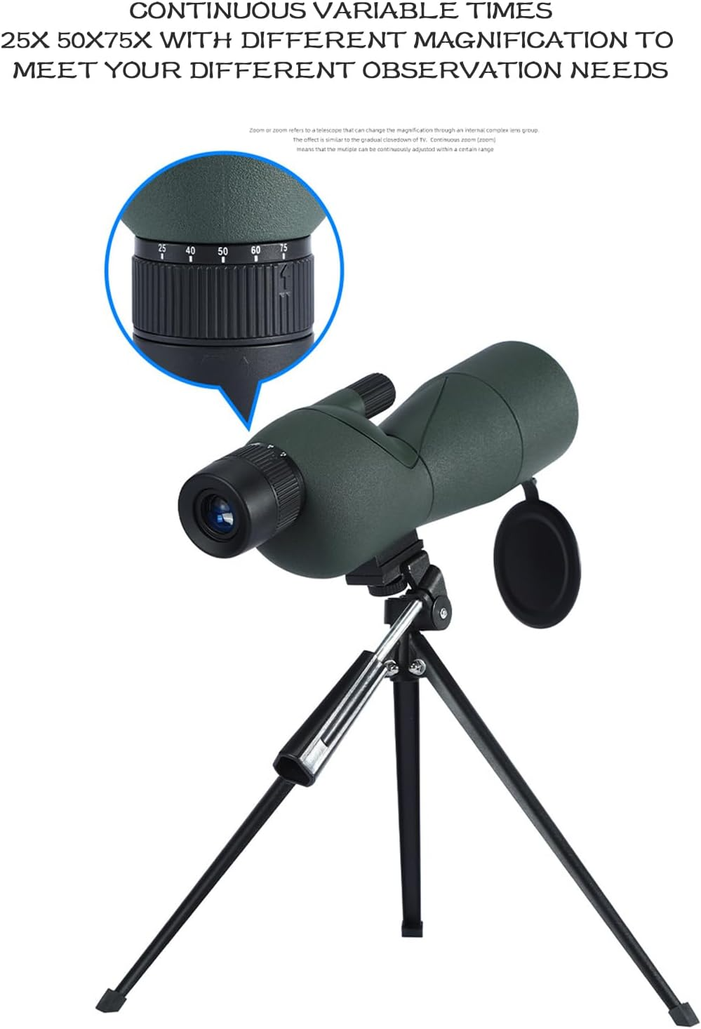 Marcherelle™ – Monoculaire Zoom 15–45× Pour Observation Claire