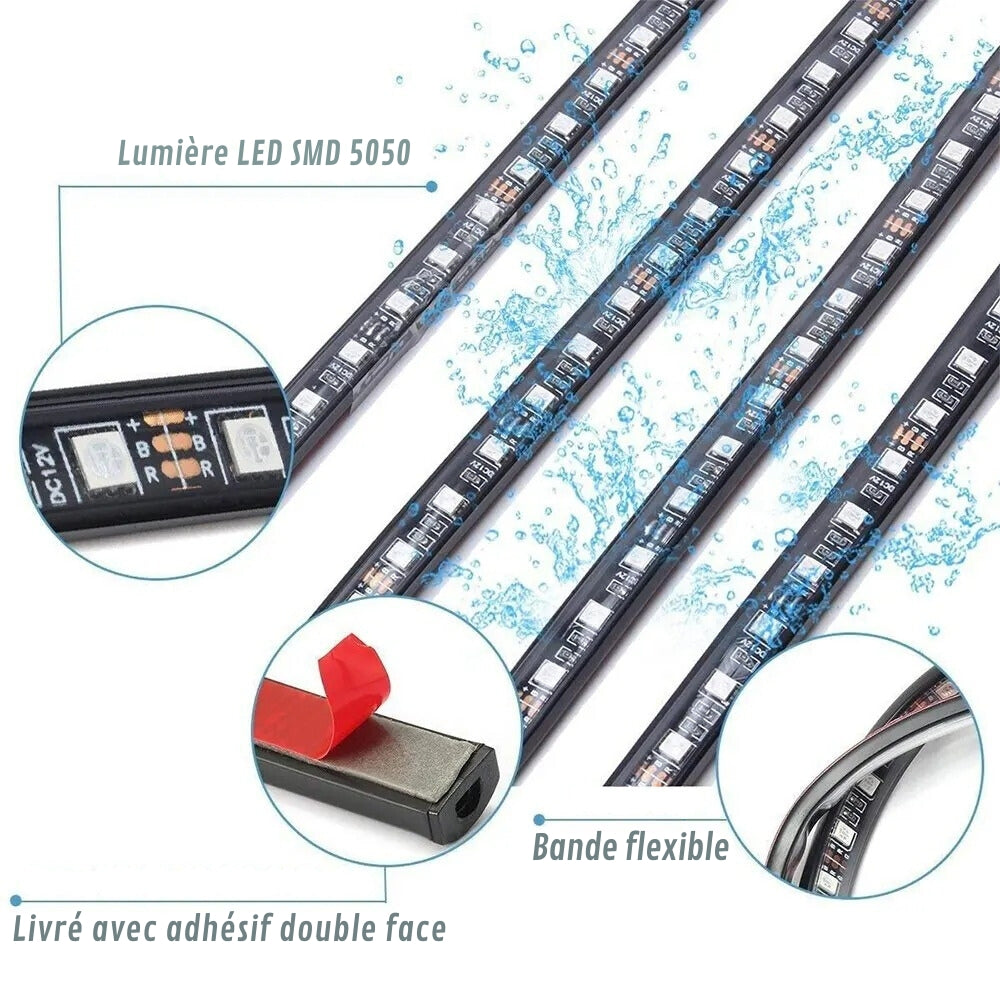 Lampe LED Sous Voiture Design Futuriste