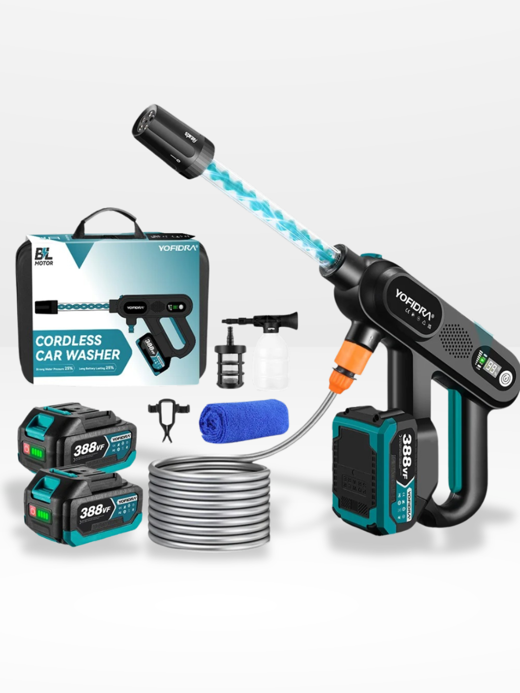 Nettoyeur Haute Pression Portable 220 Bars Puissant 5 en 1